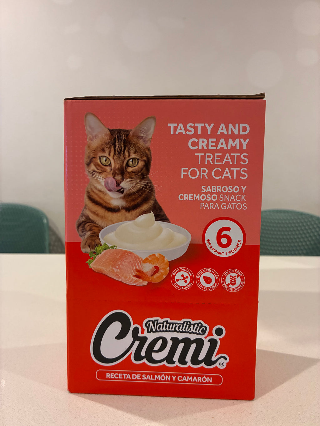 Caja de Cremi con deliciosos Snacks húmedos, 30 tubitos