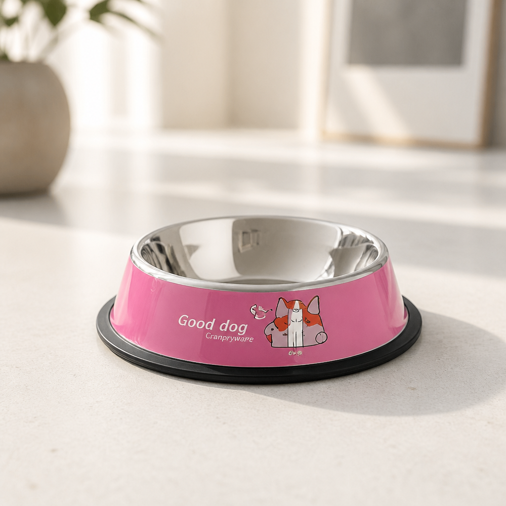 Plato acero inoxidable para perro