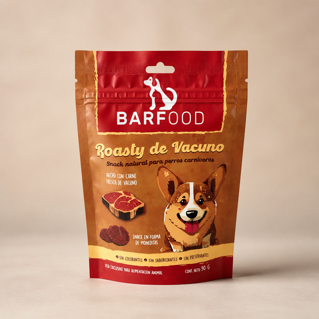 Snack Premiun Roasty de vacuno en forma de moneda