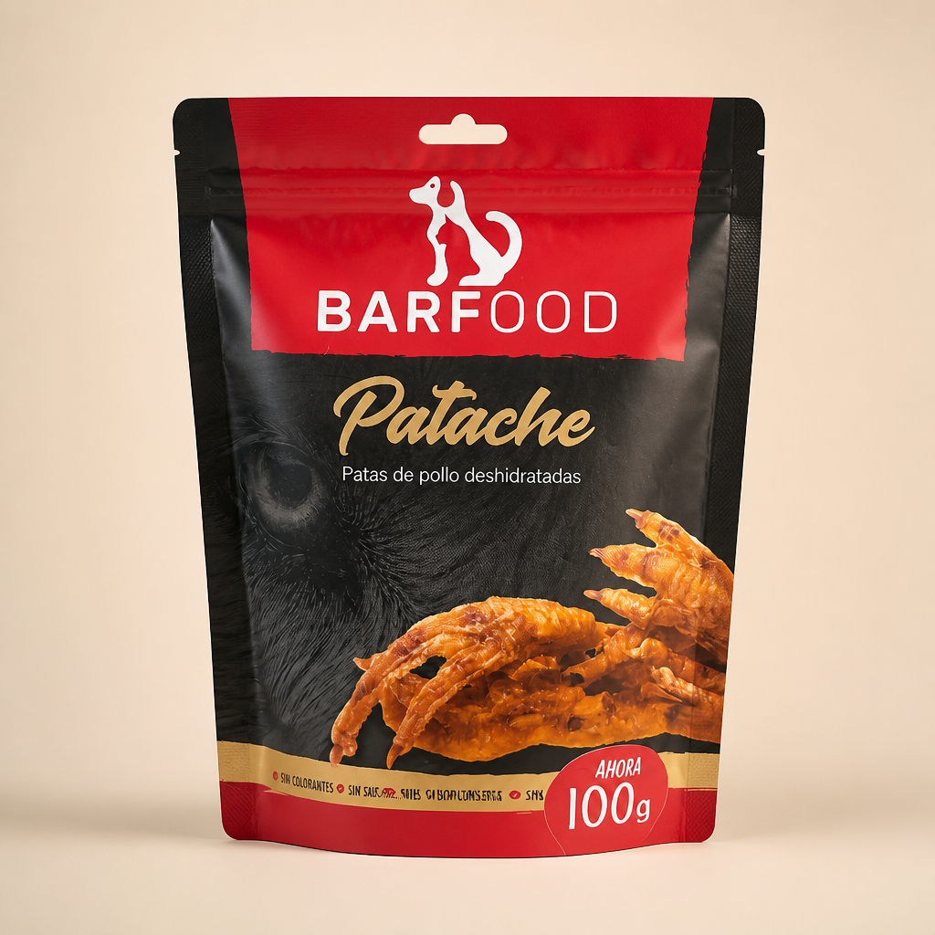 Snack Patache patas de pollo  deshidratadas 100gr.