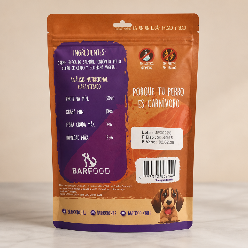 Snack Roasty de Salmón 80gr.