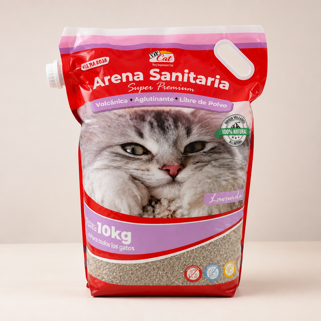 Arena Super Premium Volcánica libre de polvos 10kg