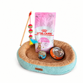 Pack Premiun Gatito BB Royal Canin 1,5Kg + Lata Leonardo 200gr + plato acero inoxidable + varilla interactiva + cama acolchada antiestrés