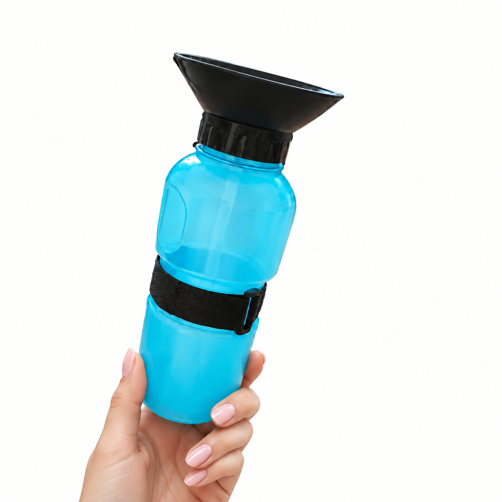 Botella outdoor con bebedero incorporado