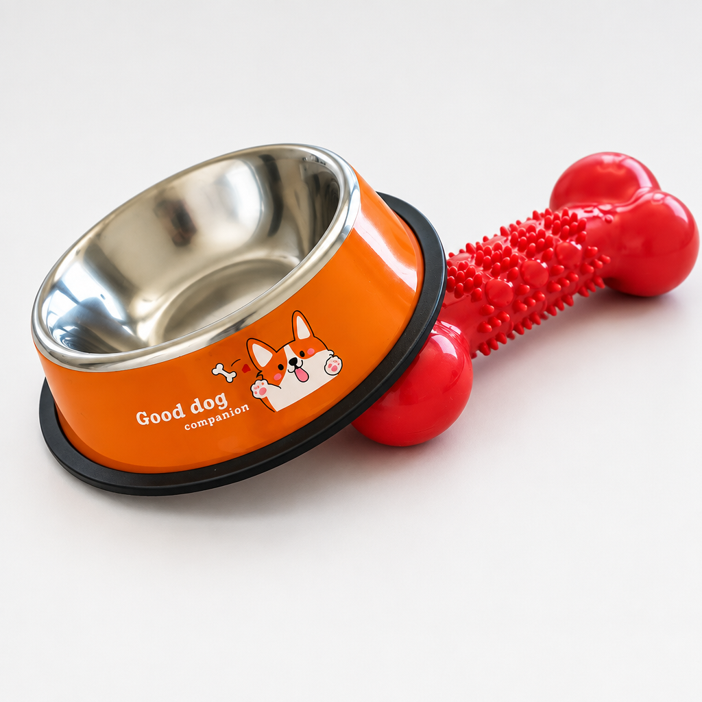 Plato acero inoxidable para perro